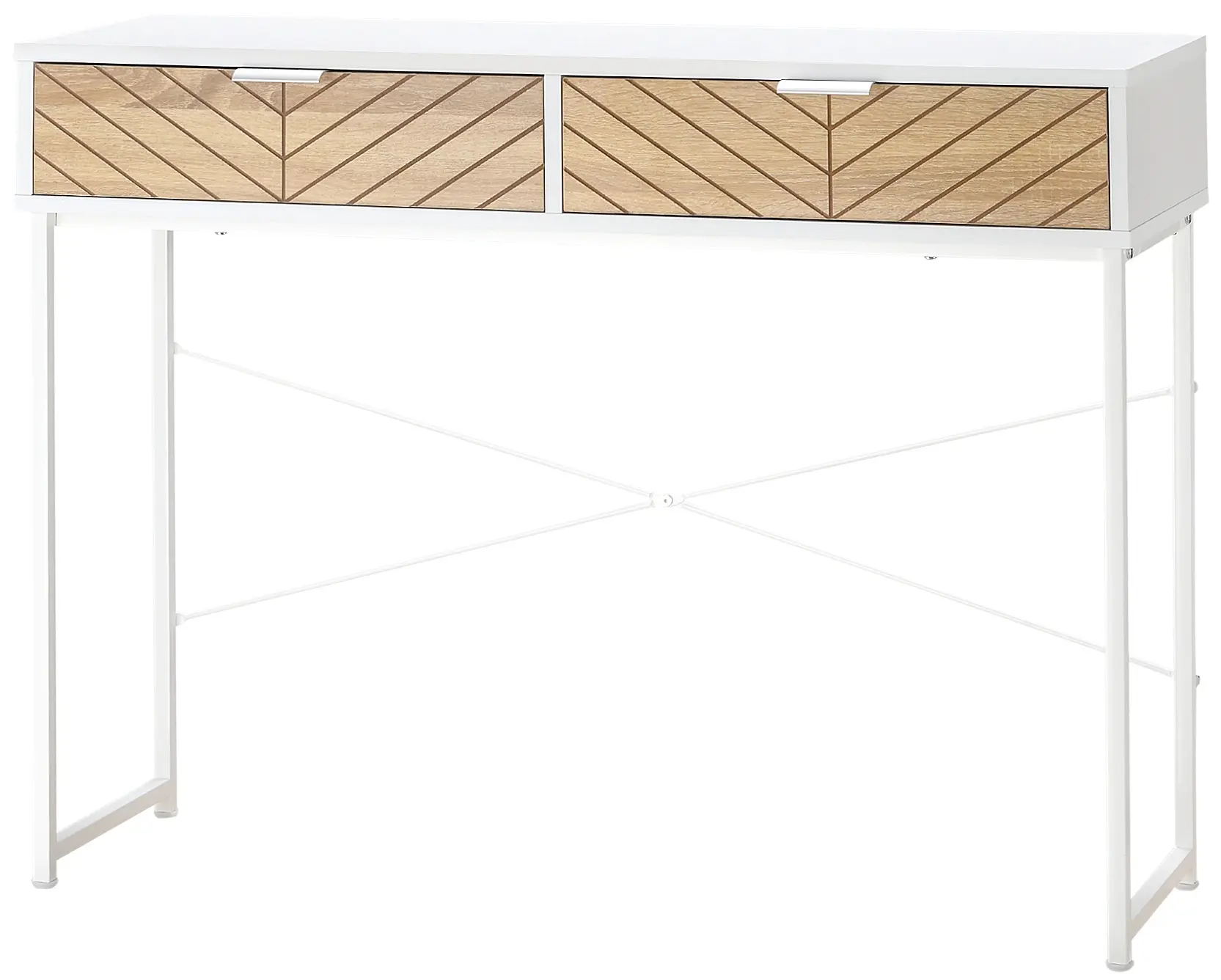 Консольный стол Homcom 837-198WT (White/Natural) - 3