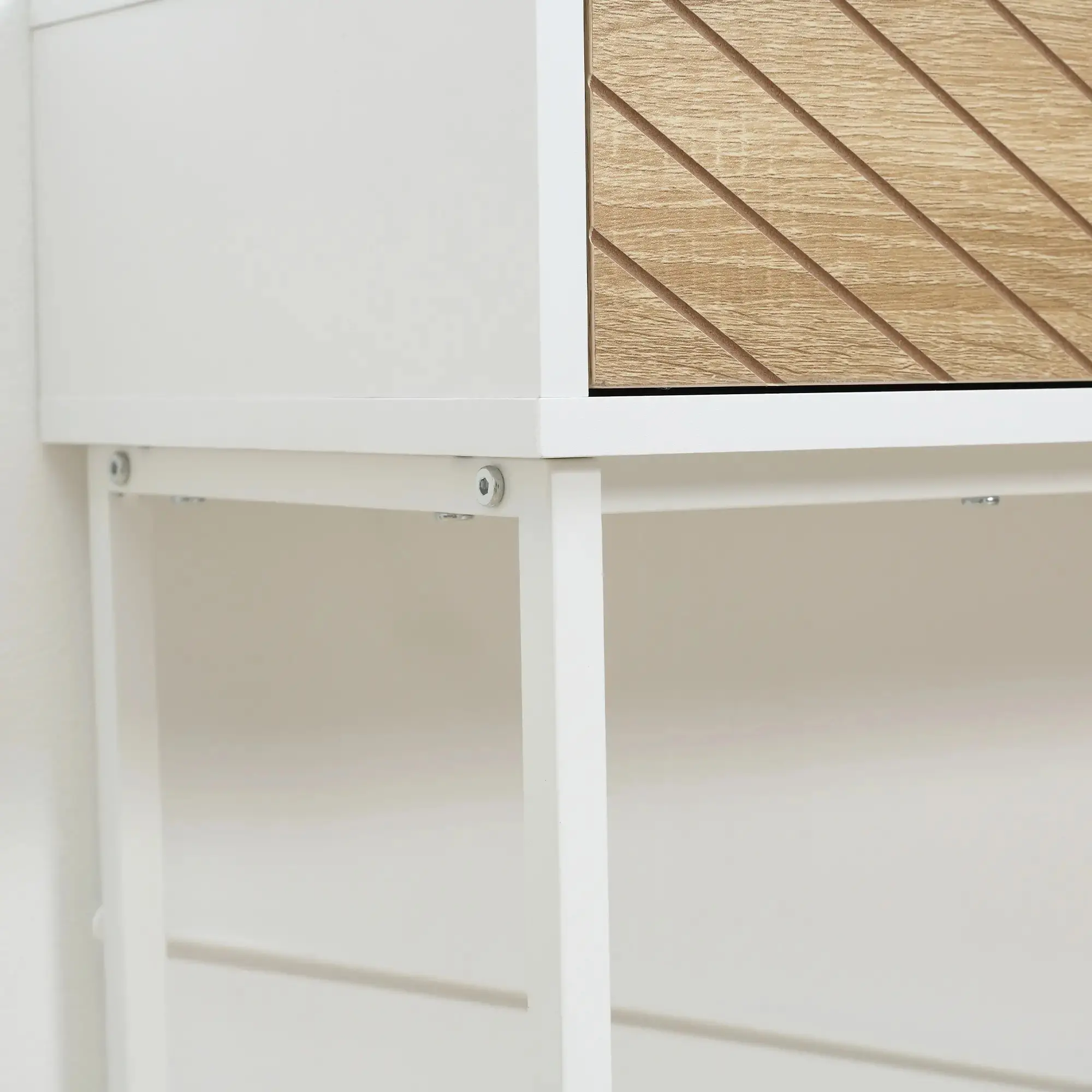 Консольный стол Homcom 837-198WT (White/Natural) - 6