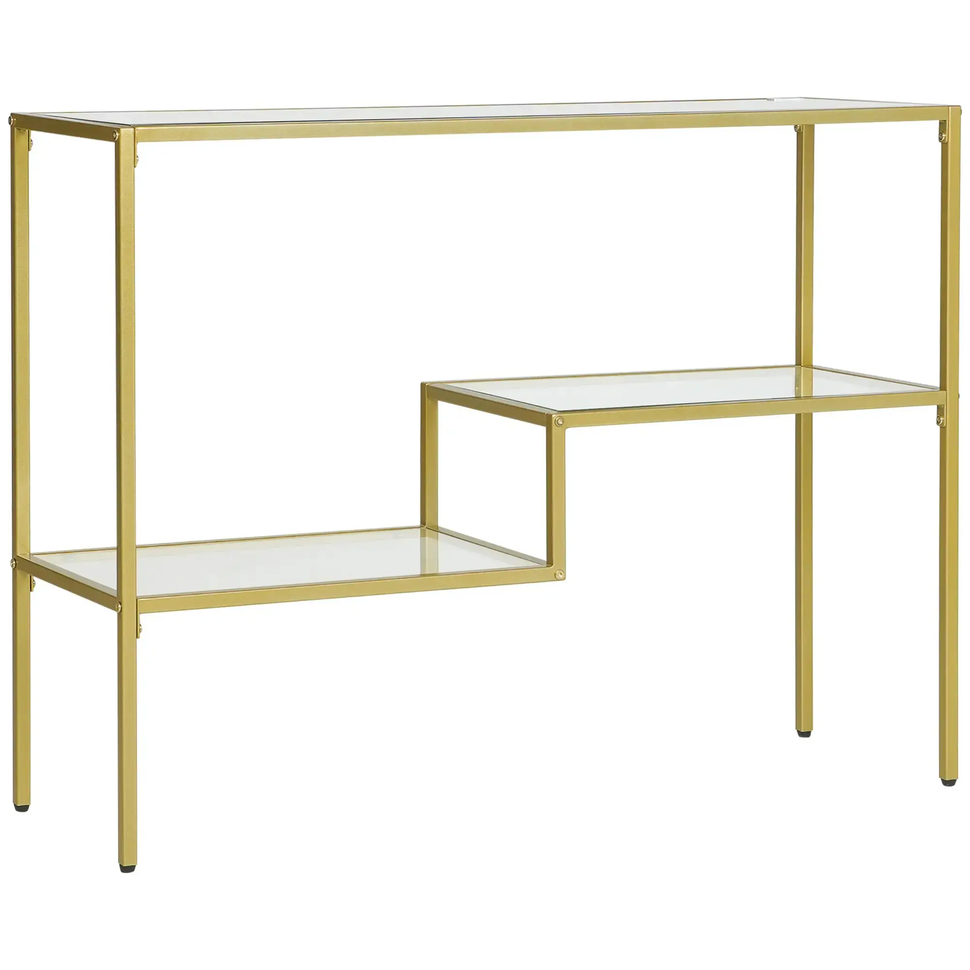 Консольный стол Homcom 837-358V00CR (Gold/Transparent) - 2