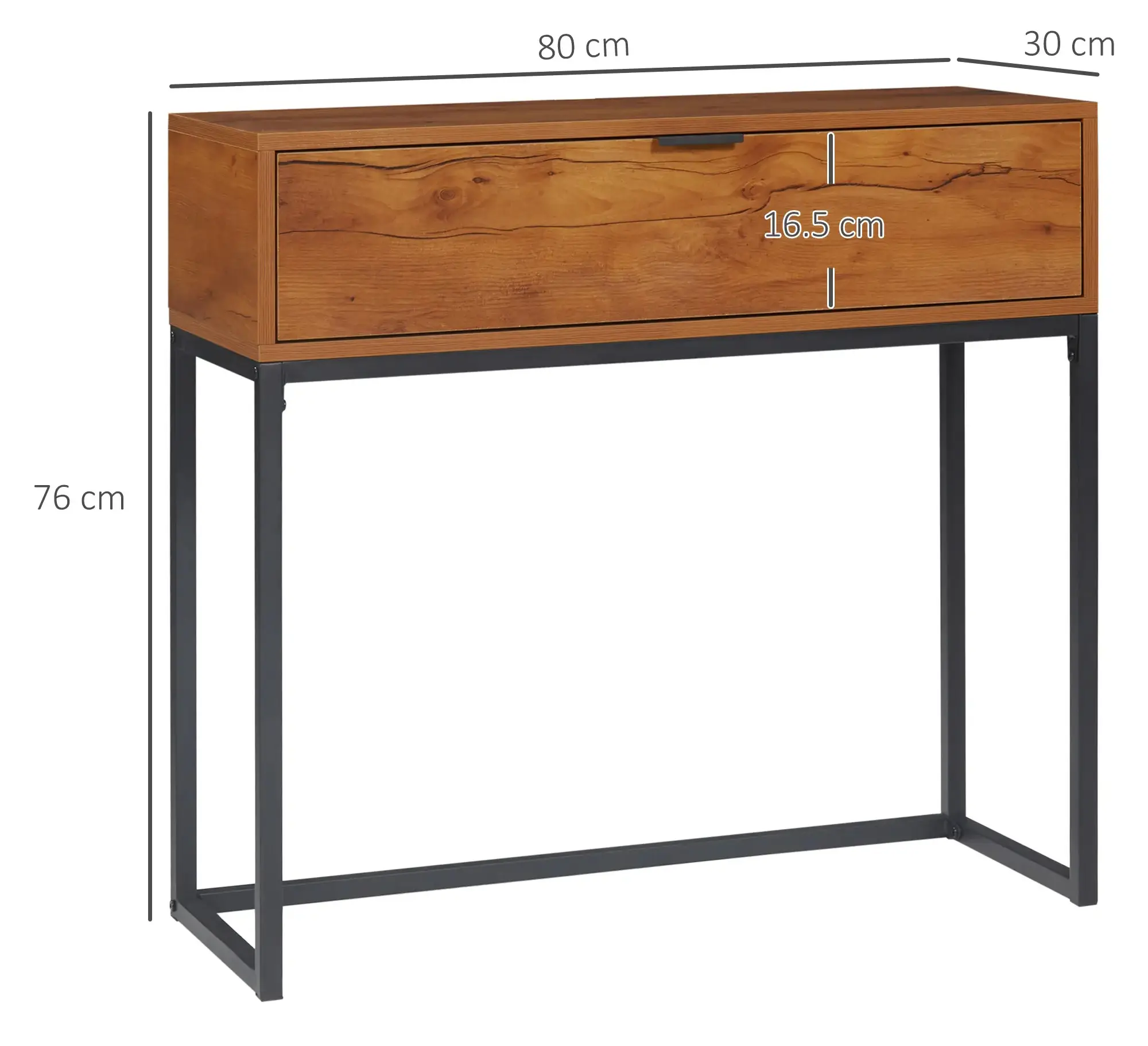 Консольный стол Homcom 837-361V02ND (Brown/Black) - 4