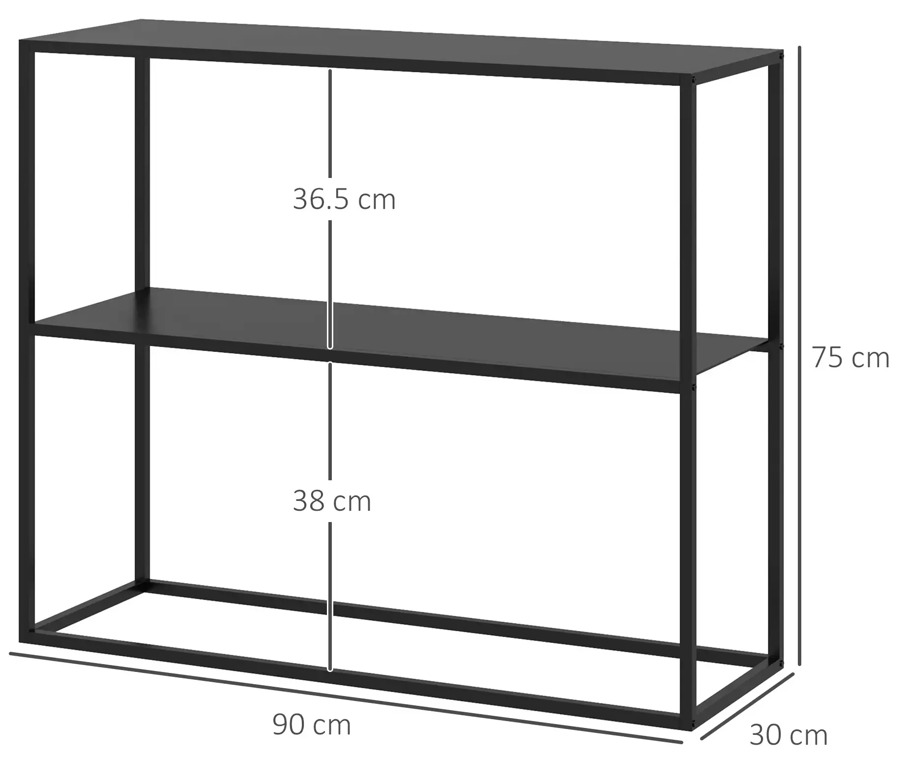 Консольный стол Homcom 837-433V00BK (Black) - 4