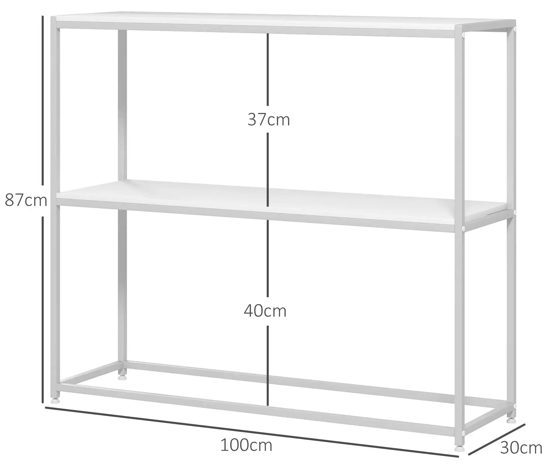 Консольный стол Homcom 837-468V00WT (White) - 4