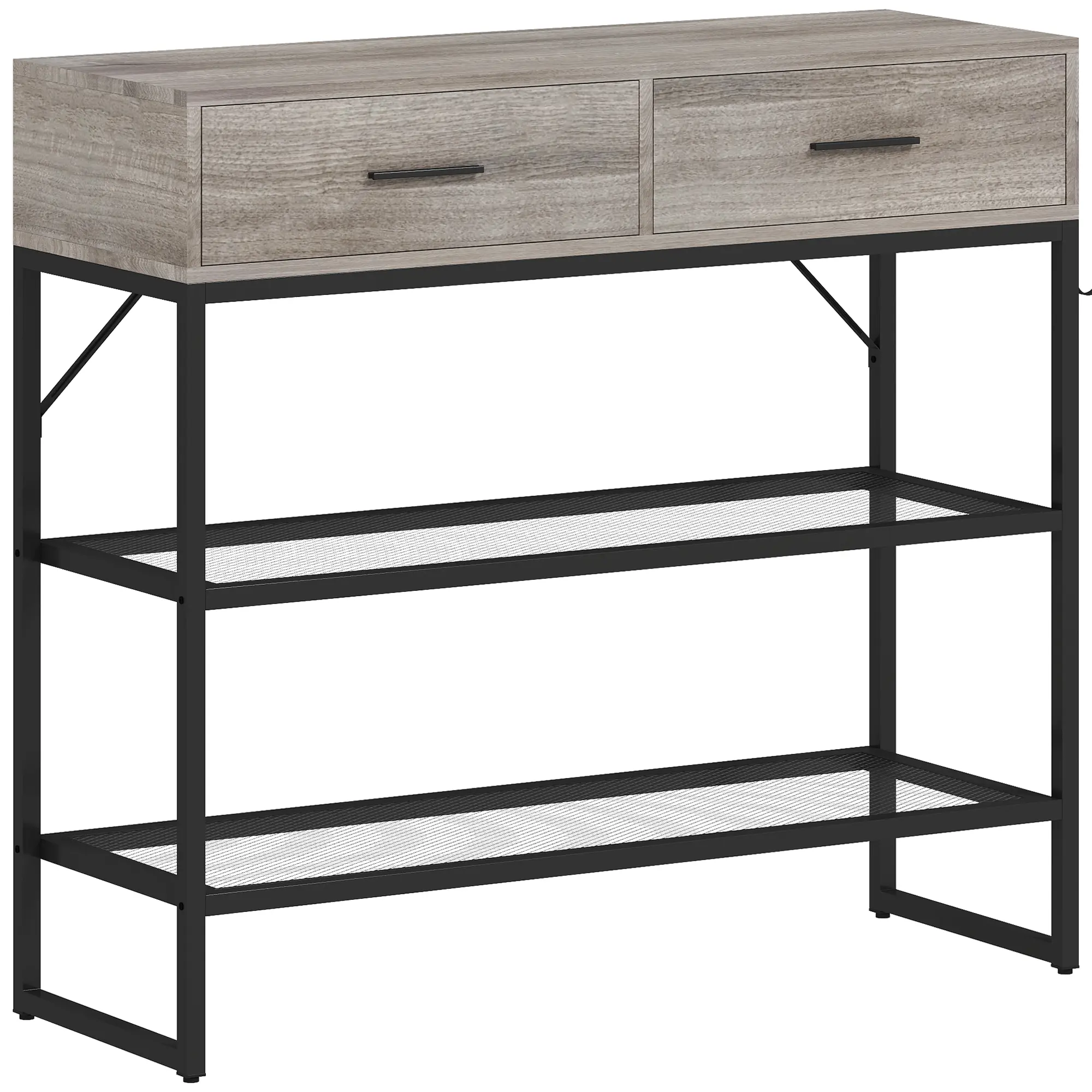 Консольный стол Homcom 837-668V00ND (Light Grey/Black) - 4