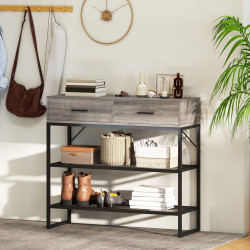 Консольный стол Homcom 837-668V00ND (Light Grey/Black) Thumb