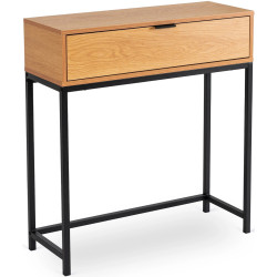 Консольный стол Mebel Elite Petra (Oak/Black) Thumb