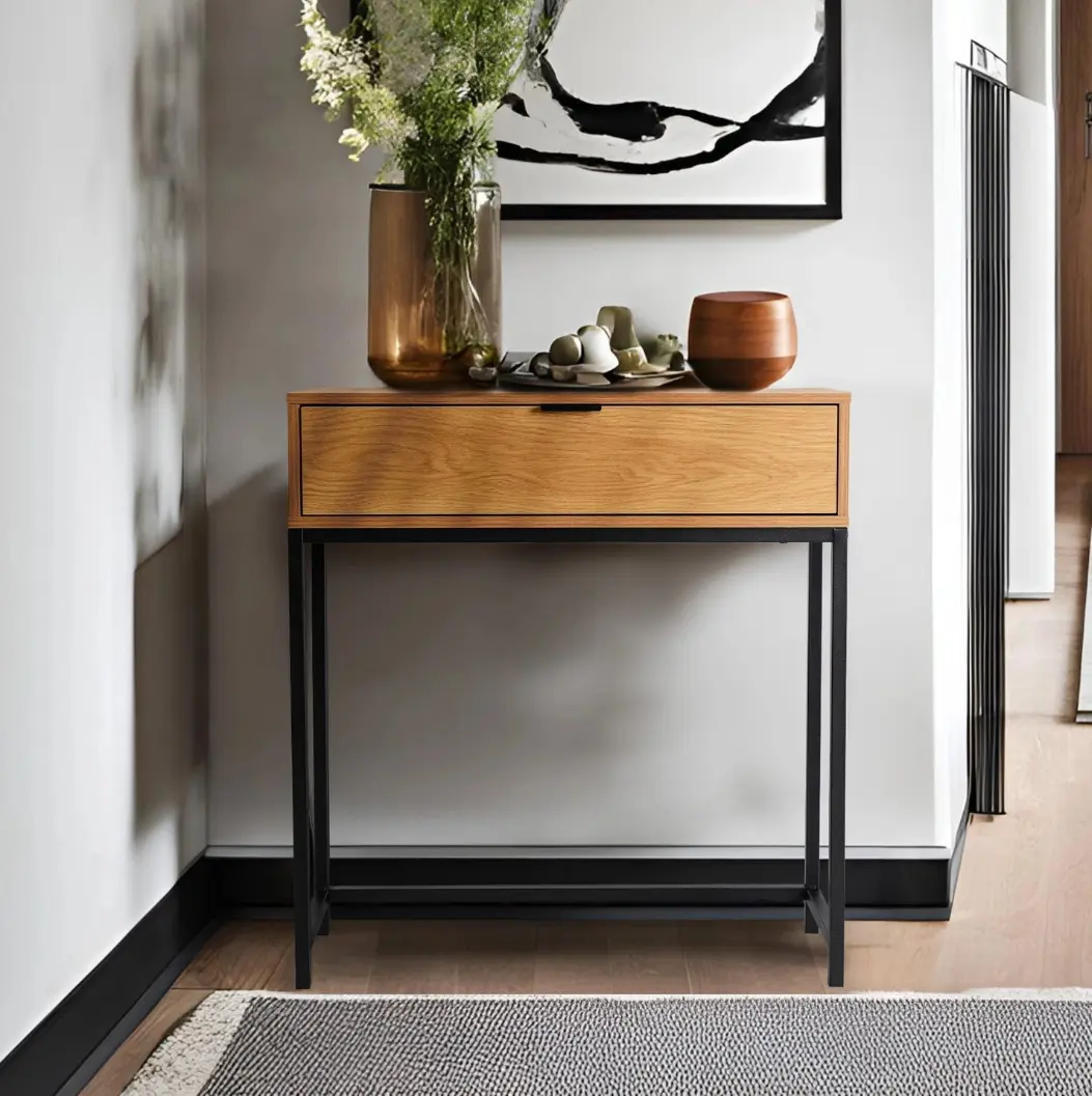 Консольный стол Mebel Elite Petra (Oak/Black)