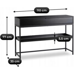 Консольный стол Mebel Elite Ruby (Black) Thumb