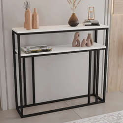 Консольный стол Prestige Siena 2 Layer 100x25x90 (White/Black)