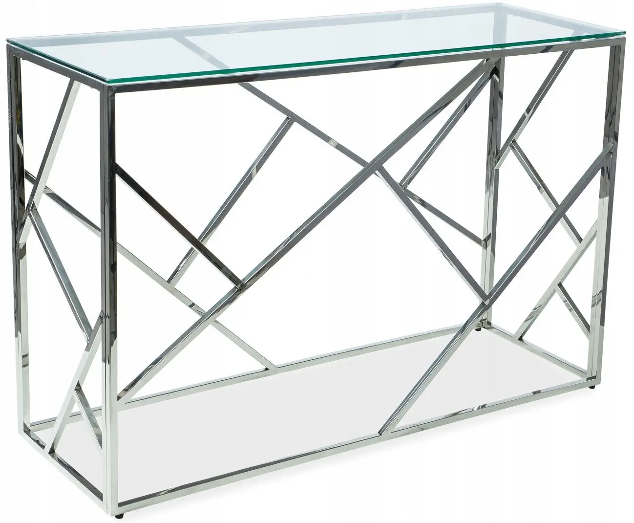 Masa auxiliara Signal Escada S (Transparent/Silver)