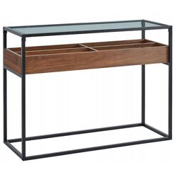 Masa auxiliara Signal Harmony C (Walnut/Black)