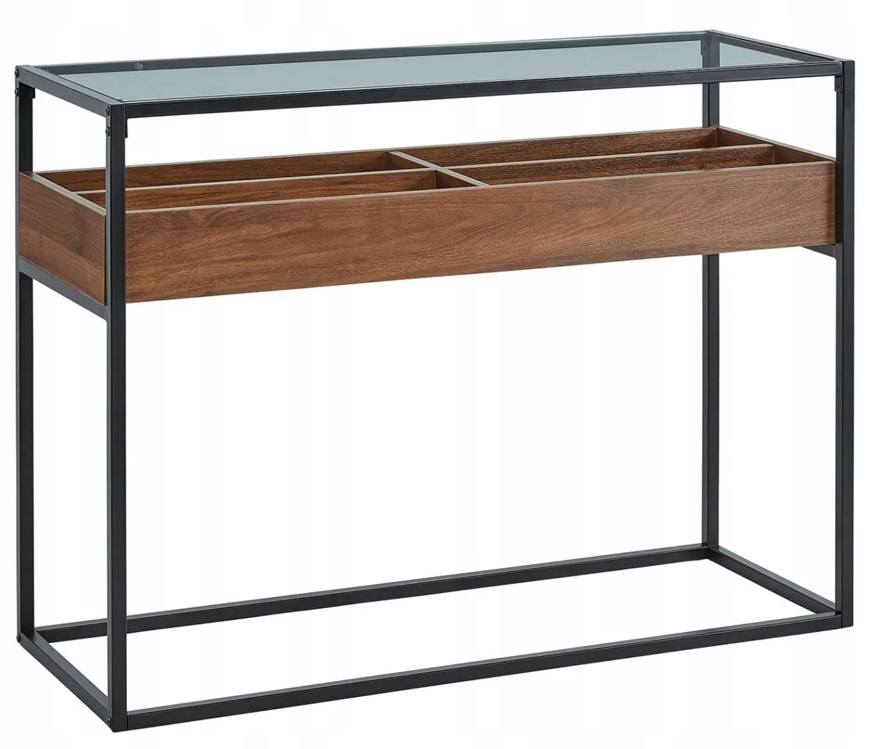 Masa auxiliara Signal Harmony C (Walnut/Black)