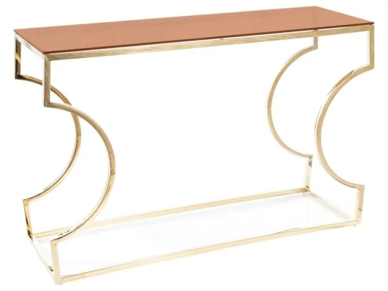 Консольный стол Signal Kenzo C (Smoky Amber/Gold)
