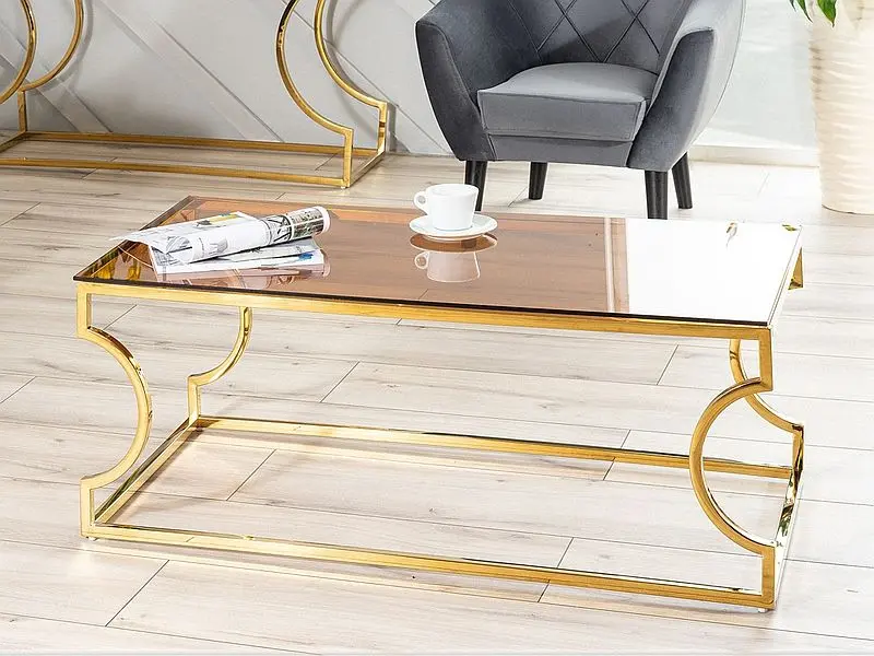 Консольный стол Signal Kenzo C (Smoky Amber/Gold) - 2