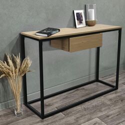 Masa auxiliara Tempo Kondela Navaro Typ 2 (Oak/Black)