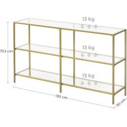 Masa auxiliara Vasagle LGT024A01 (Gold) Thumb