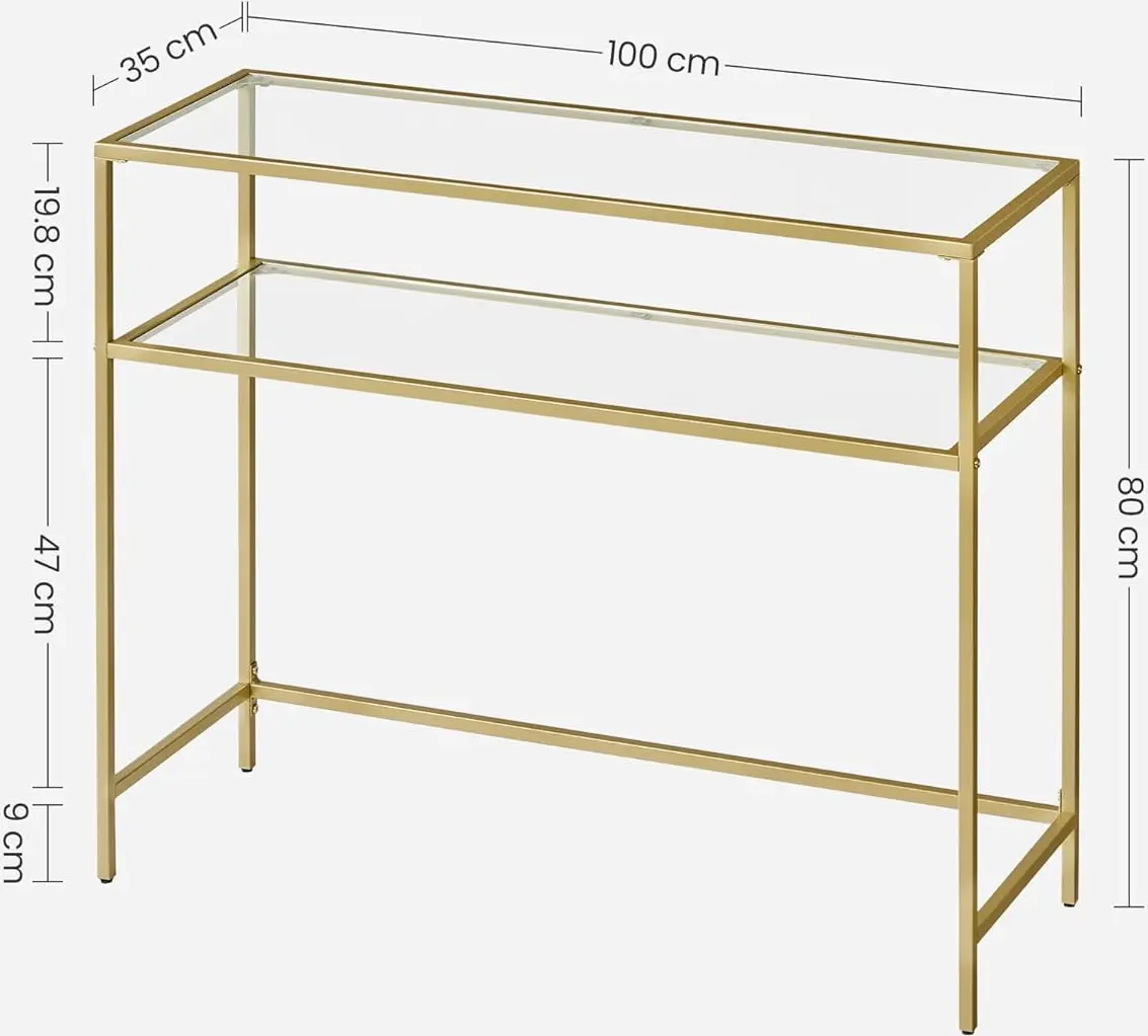 Masa auxiliara Vasagle LGT025A01 (Gold)