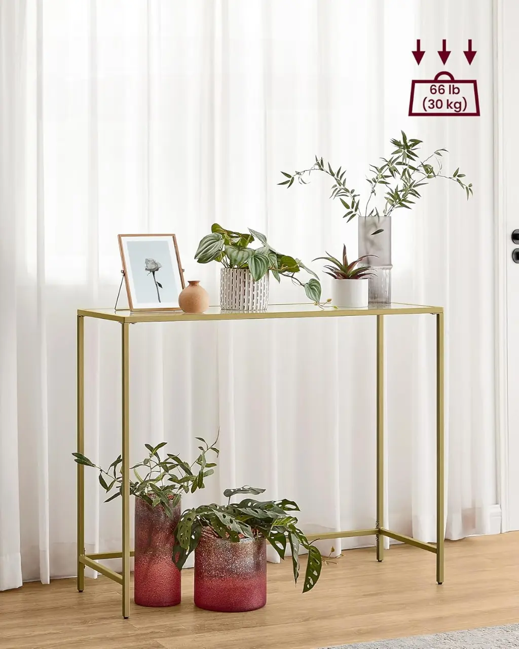 Консольный стол Vasagle LGT26G (Gold)