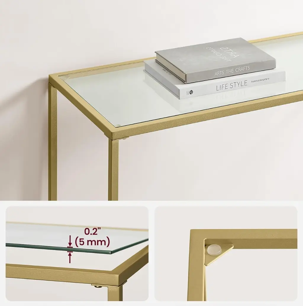 Консольный стол Vasagle LGT26G (Gold)