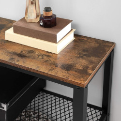 Masa auxiliara Vasagle LNT81BX (Rustic Brown/Black) Thumb