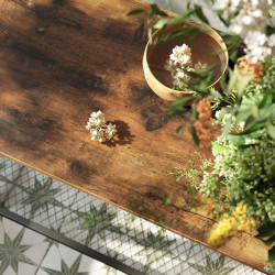 Masa auxiliara Vasagle LNT81BX (Rustic Brown/Black) Thumb