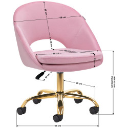 Fotoliu 4Rico QS-MF18G 150124 (Pink/Gold) Thumb