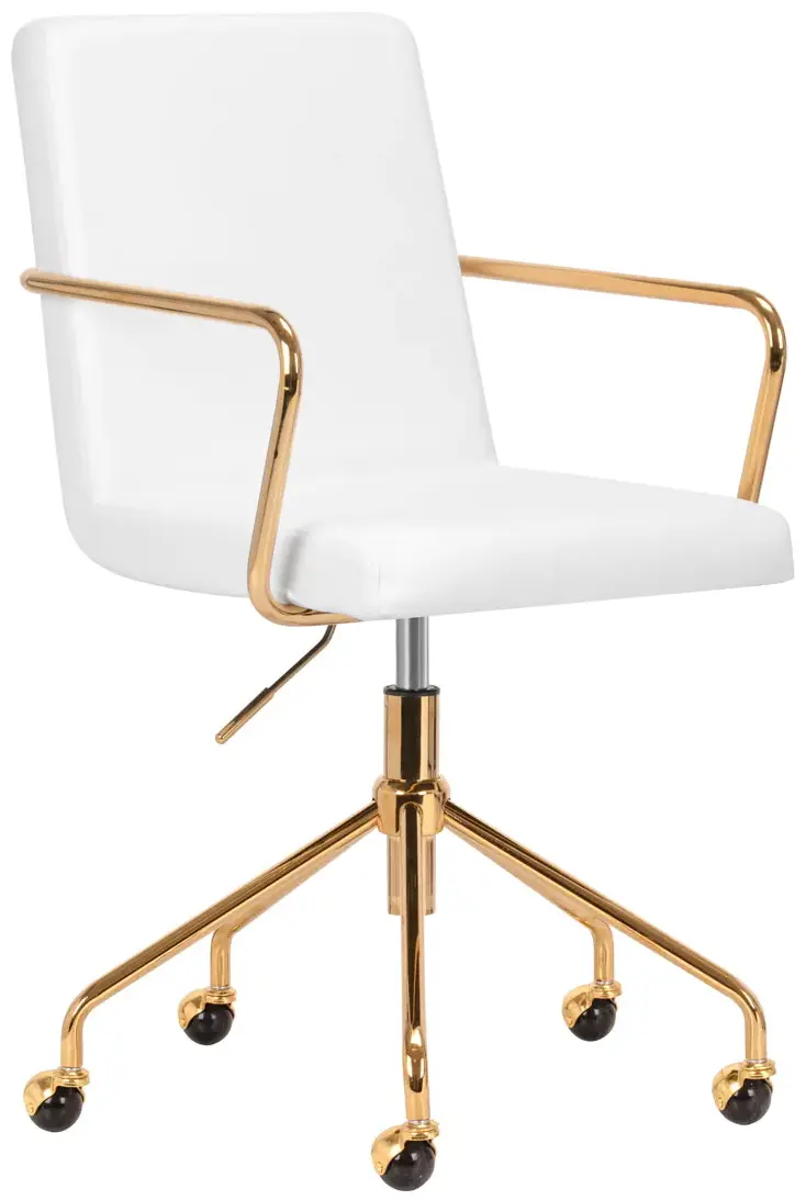 Fotoliu Activeshop QS-OF211G 148167 (White/Gold)