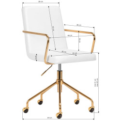 Fotoliu Activeshop QS-OF211G 148167 (White/Gold) Thumb