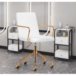 Fotoliu Activeshop QS-OF211G 148167 (White/Gold)