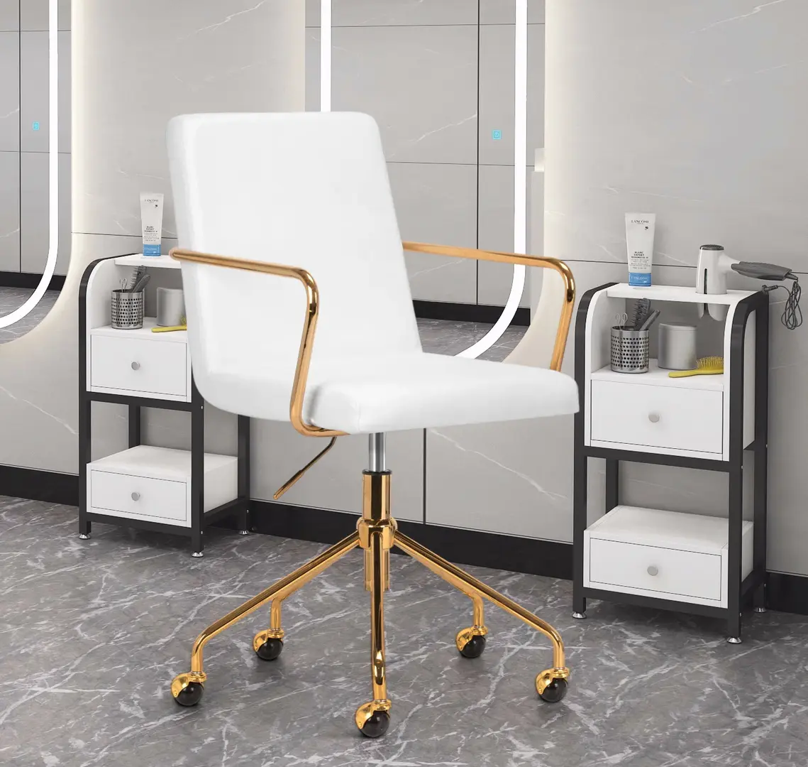 Fotoliu Activeshop QS-OF211G 148167 (White/Gold)