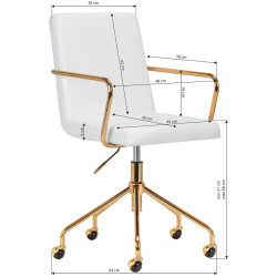 Кресло Activeshop QS-OF211G 154450 (Cream/Gold) Thumb