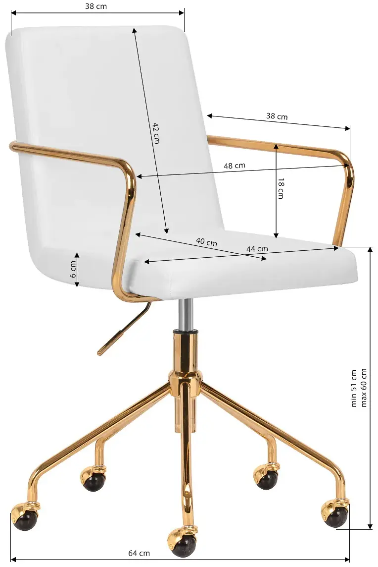 Кресло Activeshop QS-OF211G 154450 (Cream/Gold)