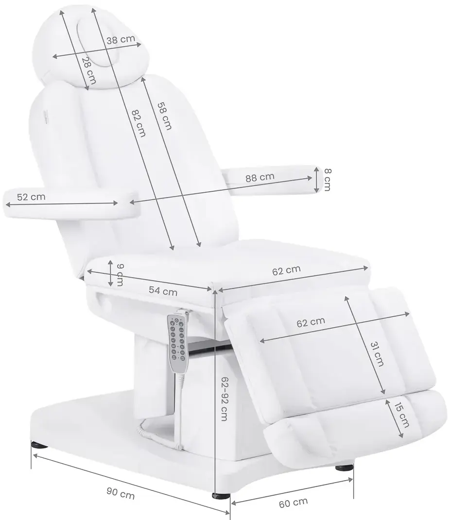 Fotoliu cosmetologic Azzurro 708A 154882 (White) - 2