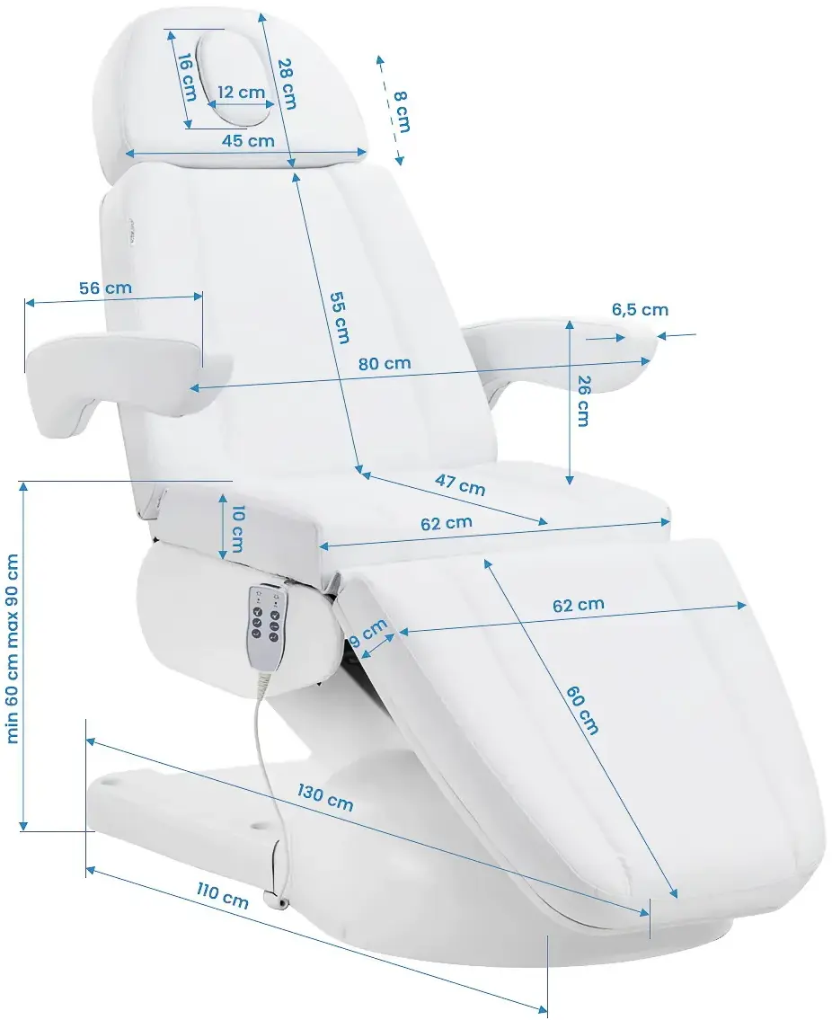 Кресло косметологическое Azzurro Lux 154875 (White) - 3