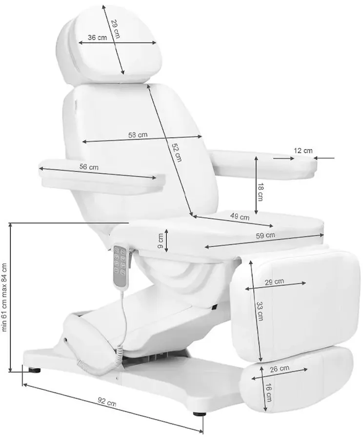 Fotoliu cosmetologic BeautyOne Sillon Classic 4 (Grey) - 16