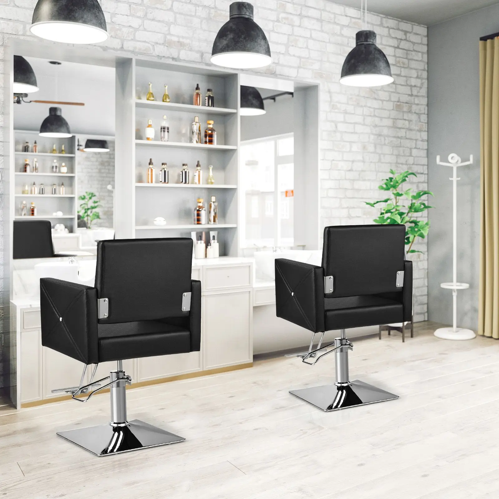 Кресло парикмахерское Costway JB10001BK (Black) - 4