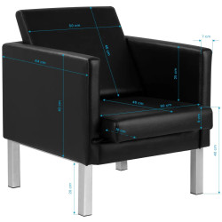 Кресло Gabbiano BM18011 150698 (Black) Thumb