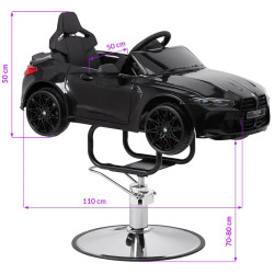 Кресло парикмахерское детское Gabbiano BMW 155294 (Black) Thumb