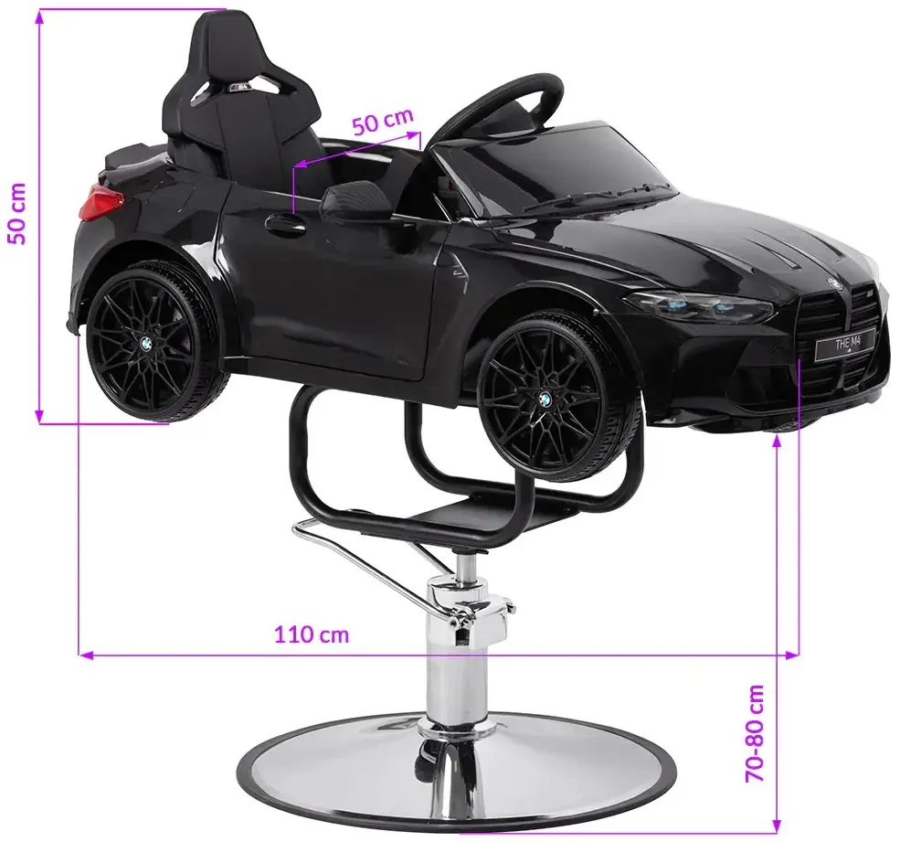 Кресло парикмахерское детское Gabbiano BMW 155294 (Black) - 2