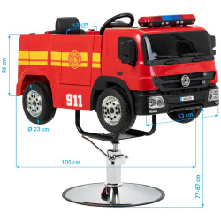 Кресло парикмахерское детское Gabbiano Fire Engine 155293 (Red) Thumb