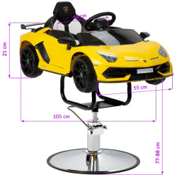 Кресло парикмахерское детское Gabbiano Lamborgini 155291 (Yellow) Thumb