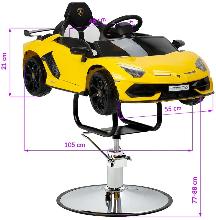 Кресло парикмахерское детское Gabbiano Lamborgini 155291 (Yellow) - 15
