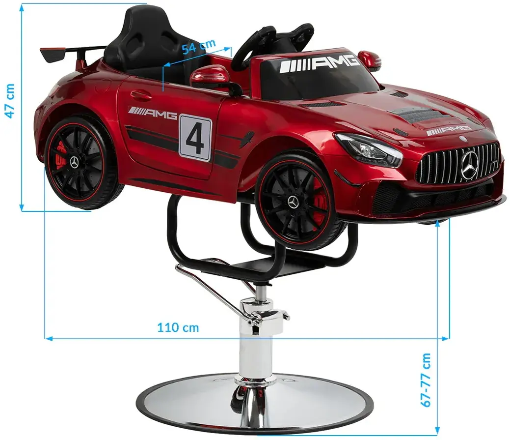 Scaun de frizerie pentru copii Gabbiano Mercedes 155292 (Red) - 2