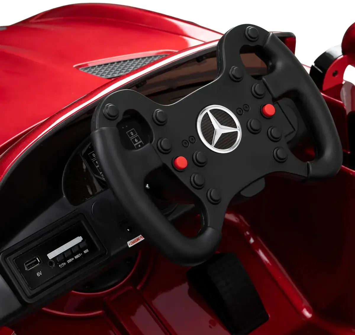 Scaun de frizerie pentru copii Gabbiano Mercedes 155292 (Red) - 11