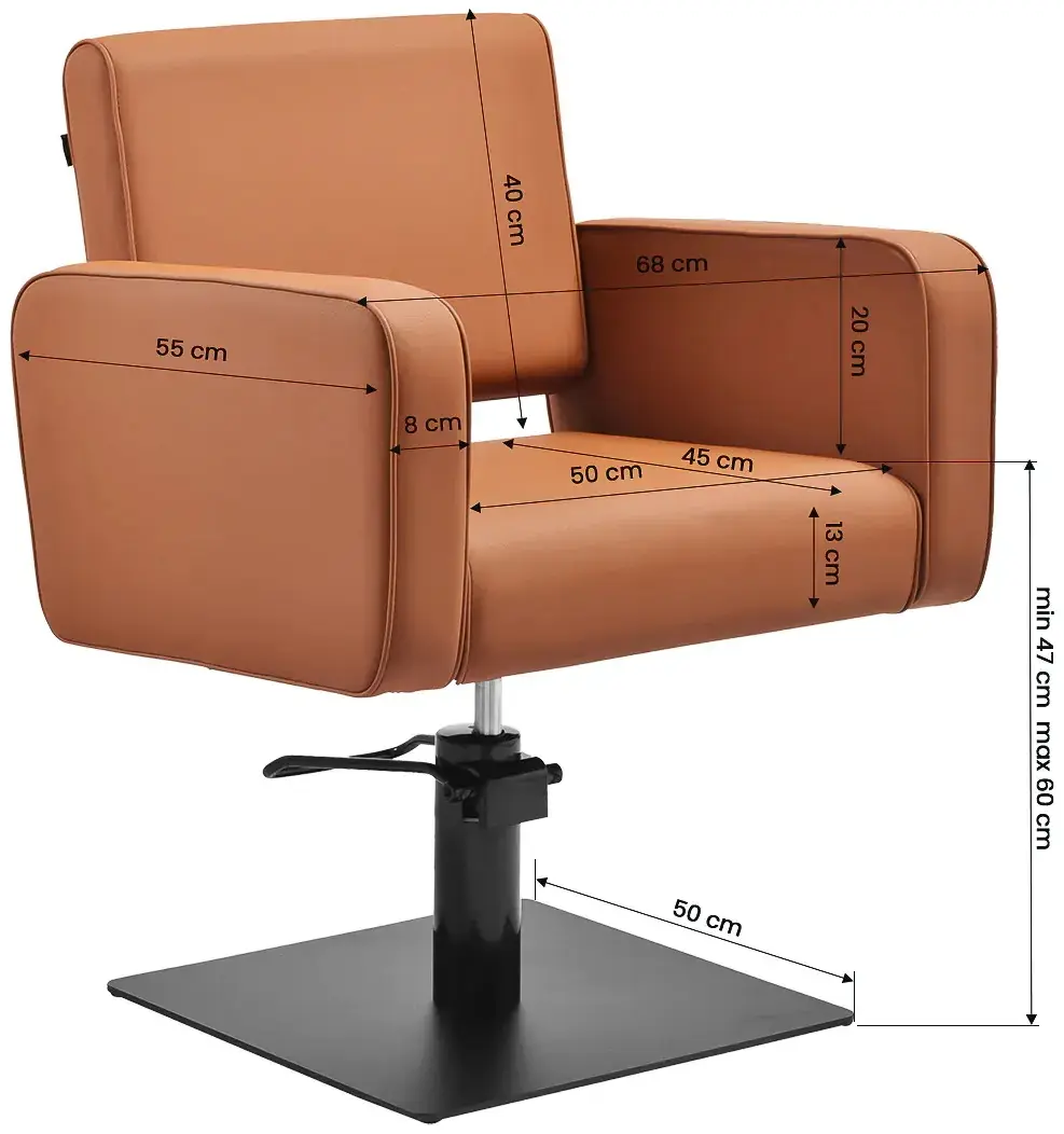 Кресло парикмахерское Gabbiano Bilbao 154200 (Brown/Black) - 3