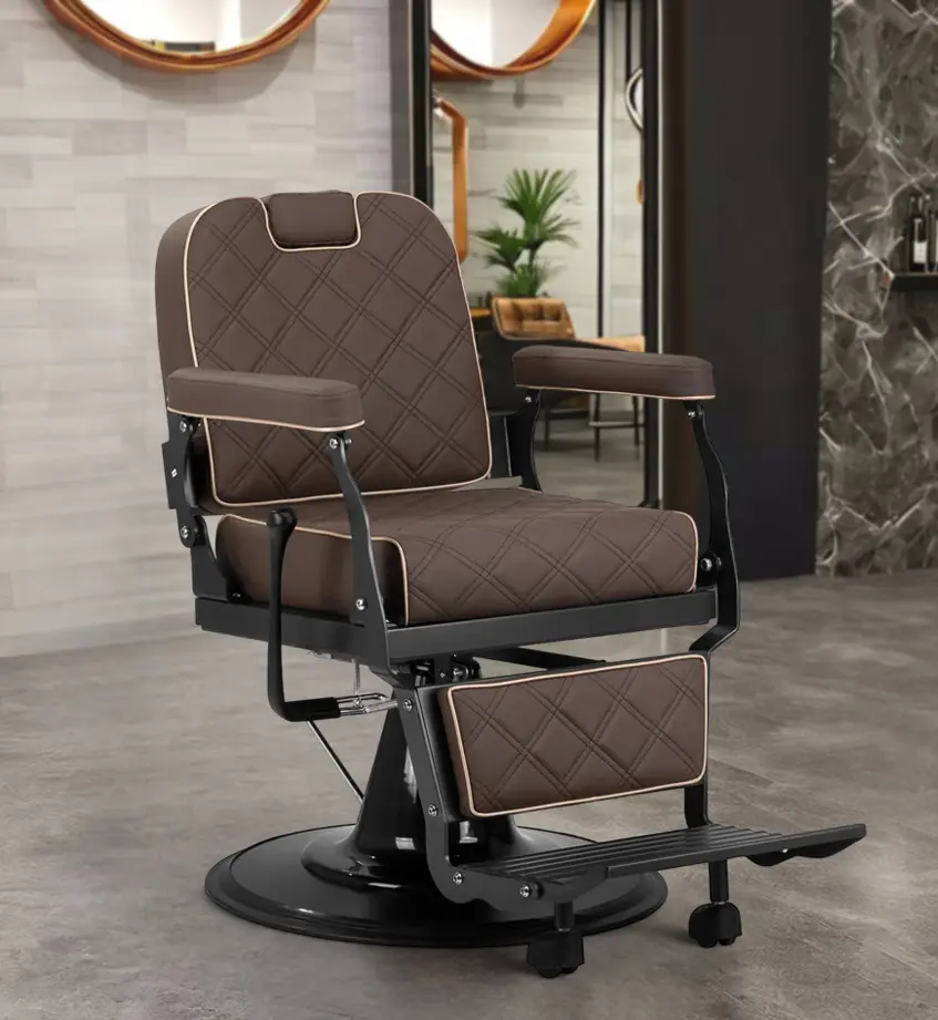 Кресло парикмахерское Gabbiano Carlos 148988 (Brown/Black)