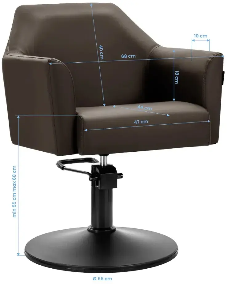 Кресло парикмахерское Gabbiano Davos 153422 (Brown/Black) - 3