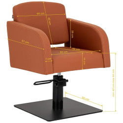 Fotoliu de coafor Gabbiano Elda 154197 (Brown) Thumb