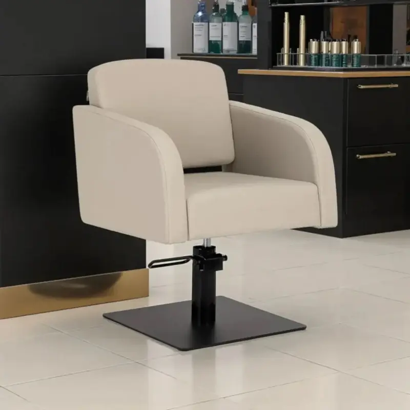 Кресло парикмахерское Gabbiano Elda 154198 (Greige/Black)