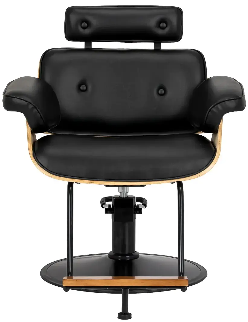 Кресло парикмахерское Gabbiano Florencja 155651 (Black/Walnut) - 4