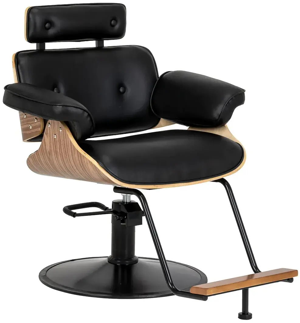 Кресло парикмахерское Gabbiano Florencja 155651 (Black/Walnut)